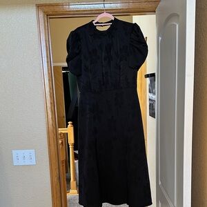 Julia Jordan Black Floral Long Sleeve Dress